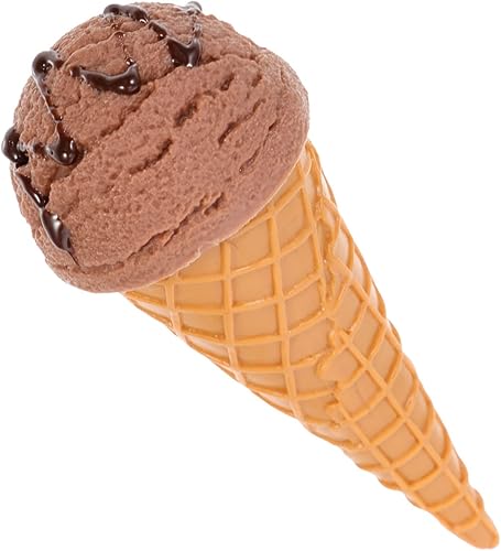 Zerodeko 1 pieza de pastel artificial modelo de cupcakes modelo de helado de postre juguetes de comida para decoración de exhibición modelo real