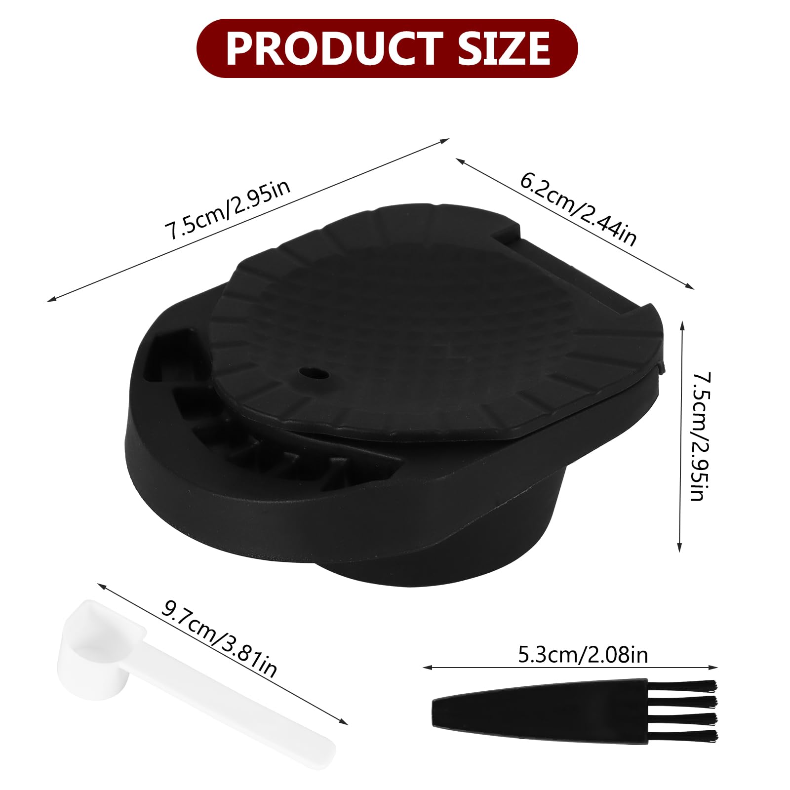 ZONJIE Adattatore Convertitore per Capsule di Caffè Riutilizzabile per Dolce Gusto, Adattatore per Capsule di Caffè Ricaricabile Compatibile con Piccolo XS/EDG 305/EDG 606.S/Genio S