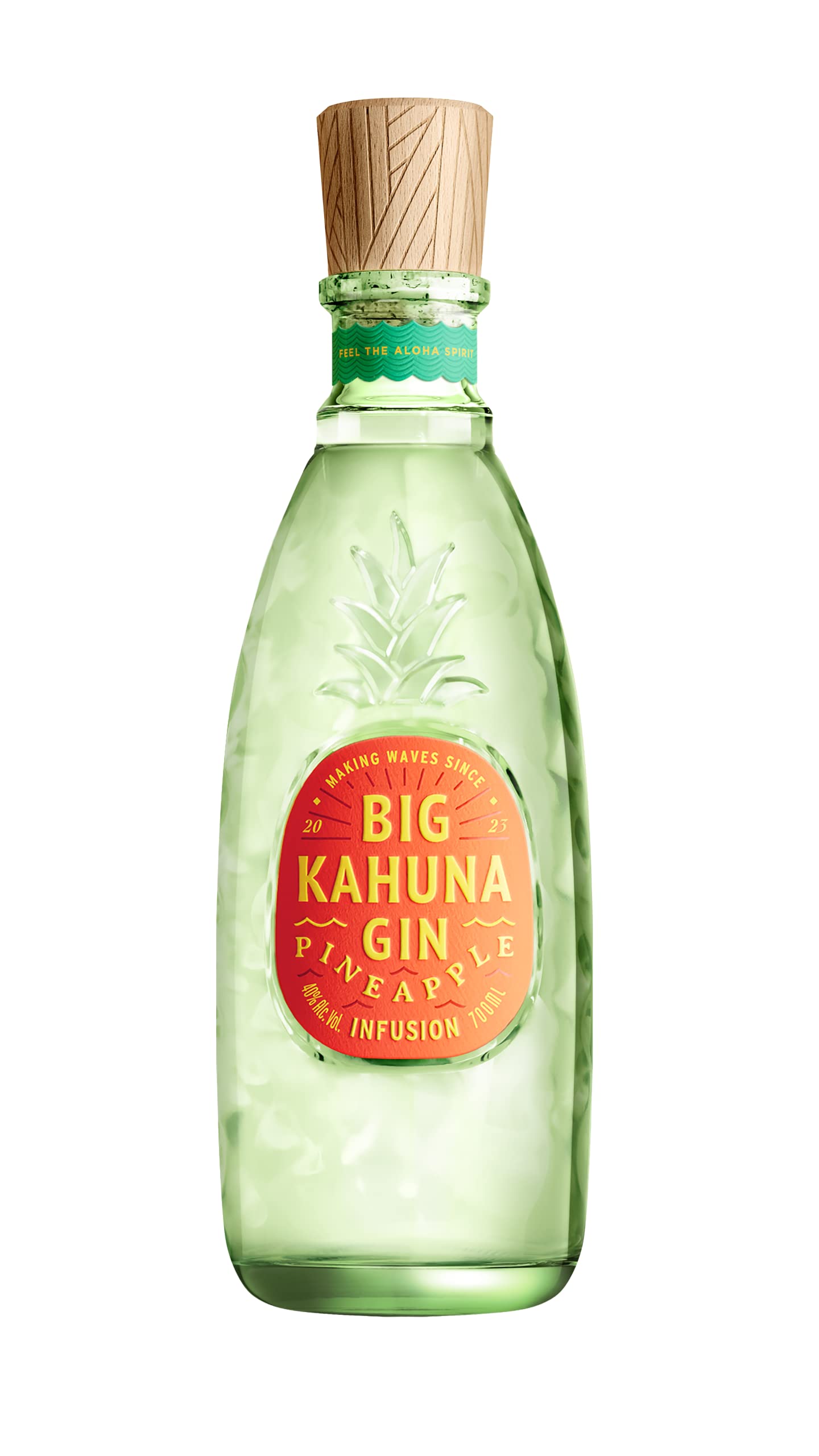 Big Kahuna PINEAPPLE Gin | Feel the Aloha Spirit | Mit dem natürlich frischem Geschmack der Ananas | 40% Vol., 1 x 700ml