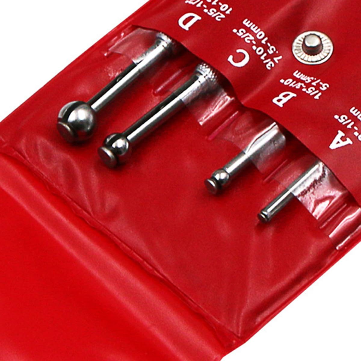 POPETPOP Jeu de 4 Jauges D'alésage Télescopiques en Métal Argenté, Forme Sphérique, pour Trous de 3 à 14 Mm, Extra Longues pour Mesures Profondes Micromètre Extérieur