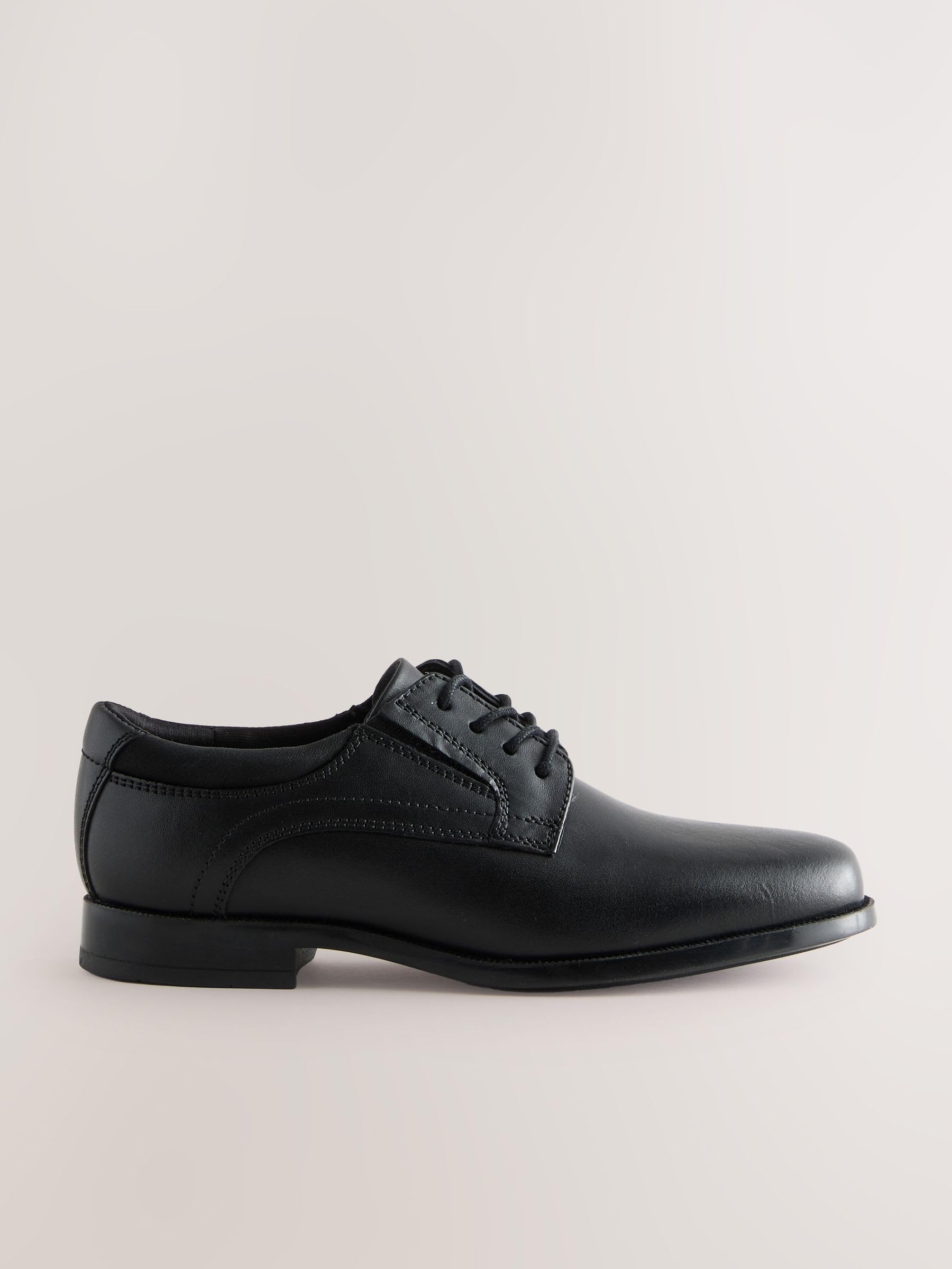NEXT Garçon Chaussures Derby en Cuir à Lacets pour l’école
