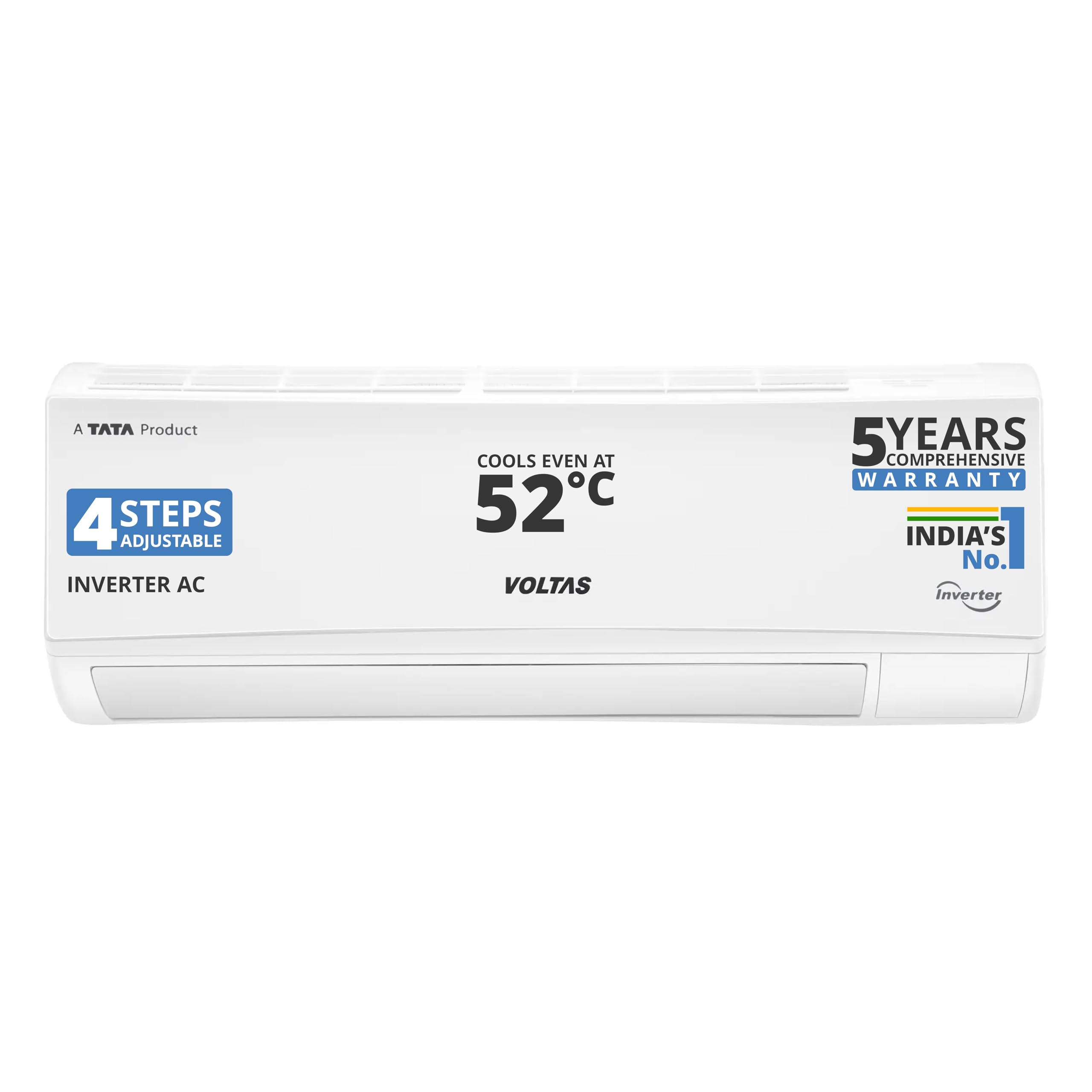Sponsored Ad - Voltas 125V Vectra CAW 1 ton 5 star inverter Split AC|4-IN-1 Adjustable mode|Energy Efficient|High ambient Cooling-cools even at 52°C|Anti dust filter with Anti-microbial coating| Copper Coil | White