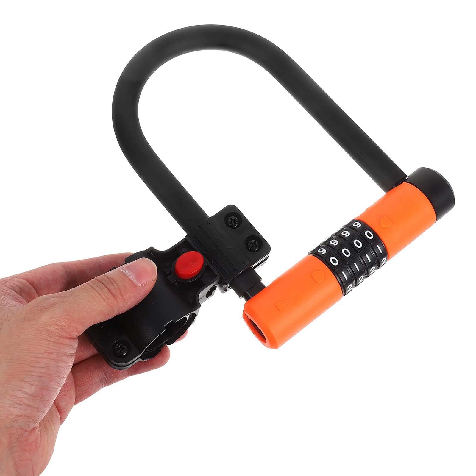 Lucchetto Antifurto a U per Bicicletta Combinazione a 4 Cifre Pieghevole e Resistente Agli Urti Leggero e senza Chiave per Mountain Bike Scooter Elettrici e Uso Multiuso