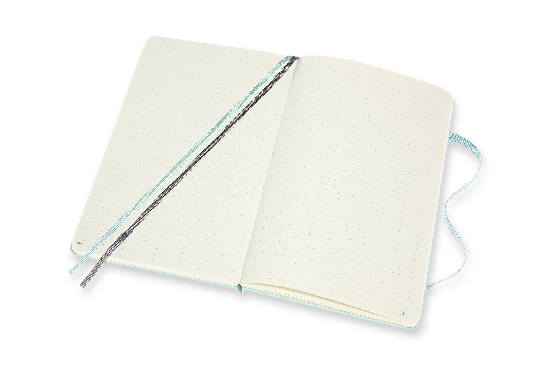 Moleskine, Bullet Notebook Art Collection, Bloc de Notas, Cuaderno de Dibujo, Páginas Lisas o con Rayas, Tapa Dura, Formato Grande 13x21 cm, Color Aguamarina