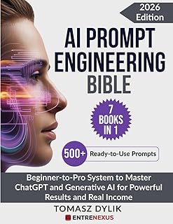 AI Prompt Engineering Bible (7 Books in 1): Beginner-to-Pro System to Master ChatGPT and Generative AI for Powerful Result...