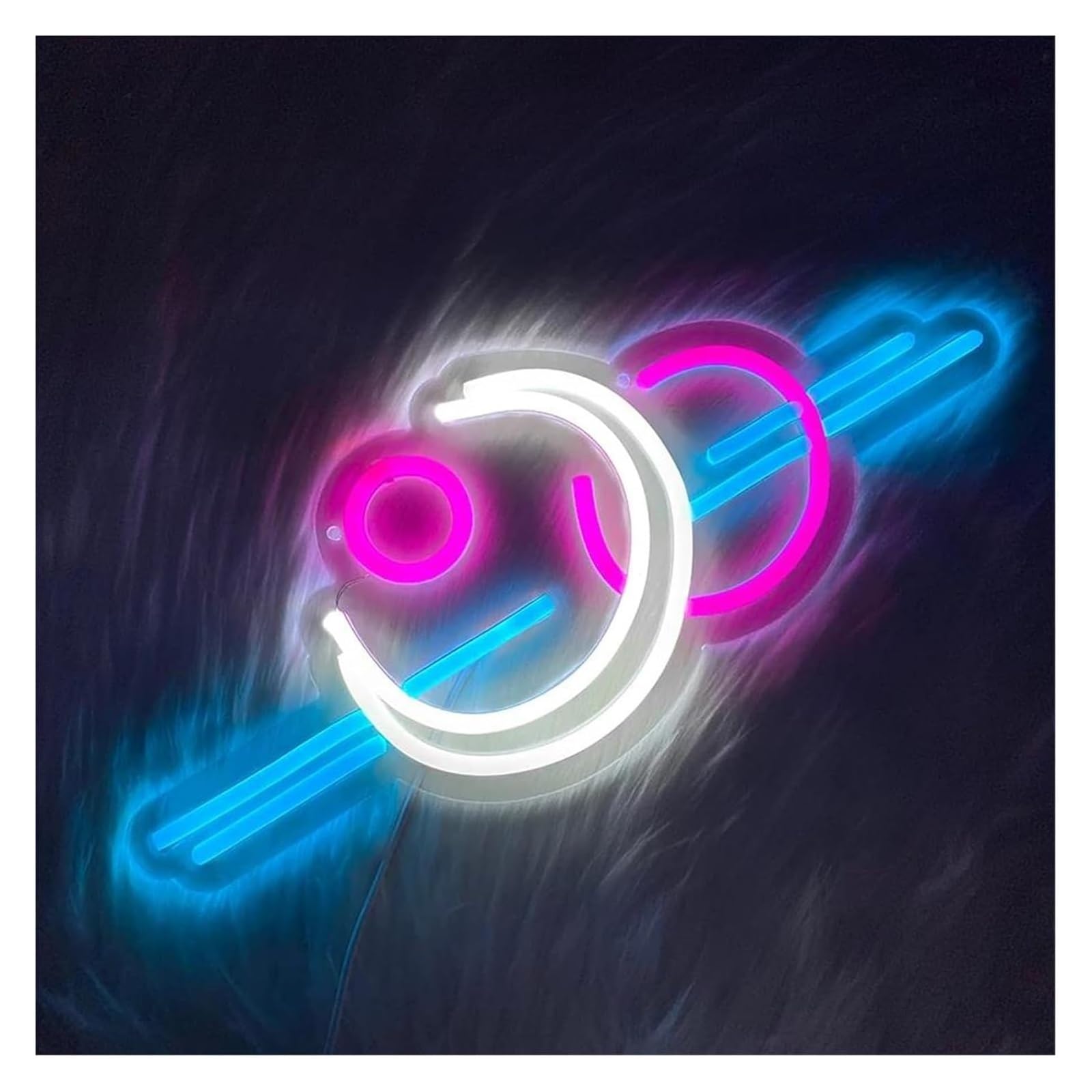 Lampada decorativa al neon rilassante per luce lunare, alimentatore per notturna 21 cm x 35