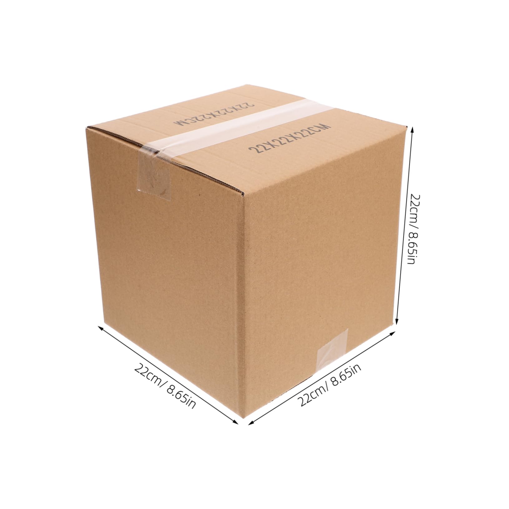 Robuste Umzugskartons 5 Stück Quadratisch Braun aus Papier