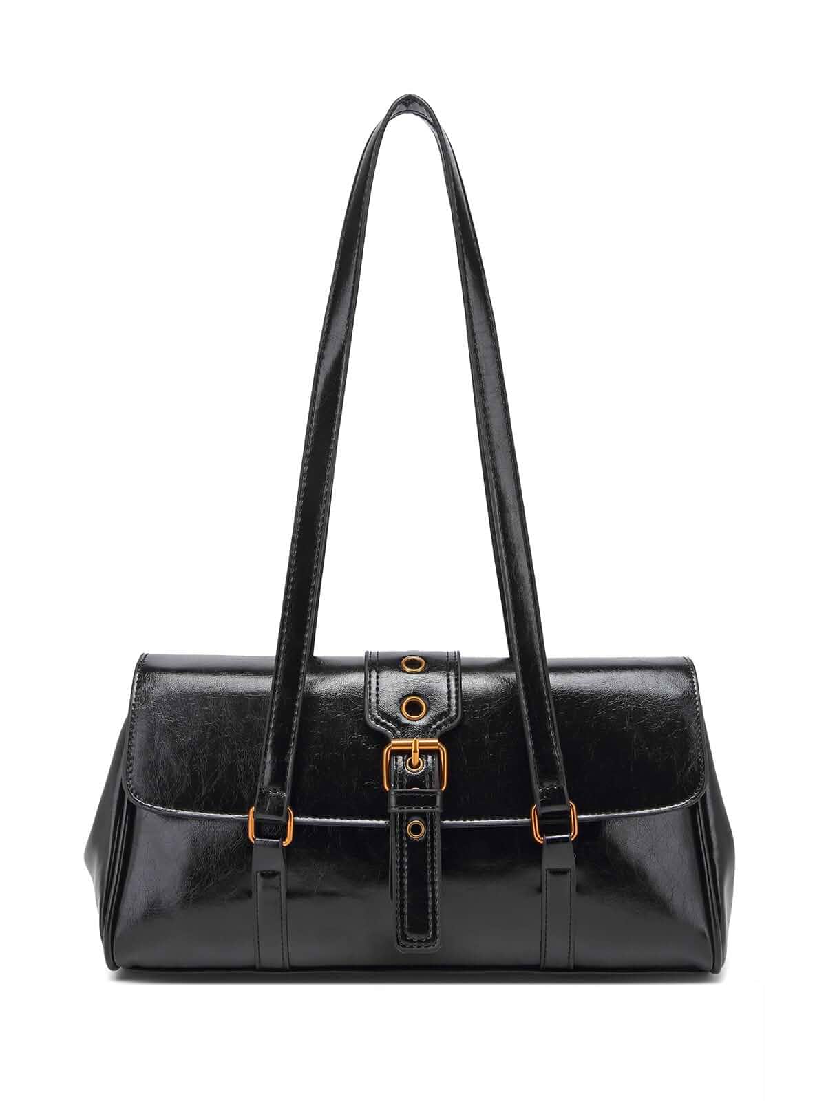 Vintage Women's Shoulder Bag,vegan Leather top handle purse, y2k bag Underarm style for Travel,Daily Use