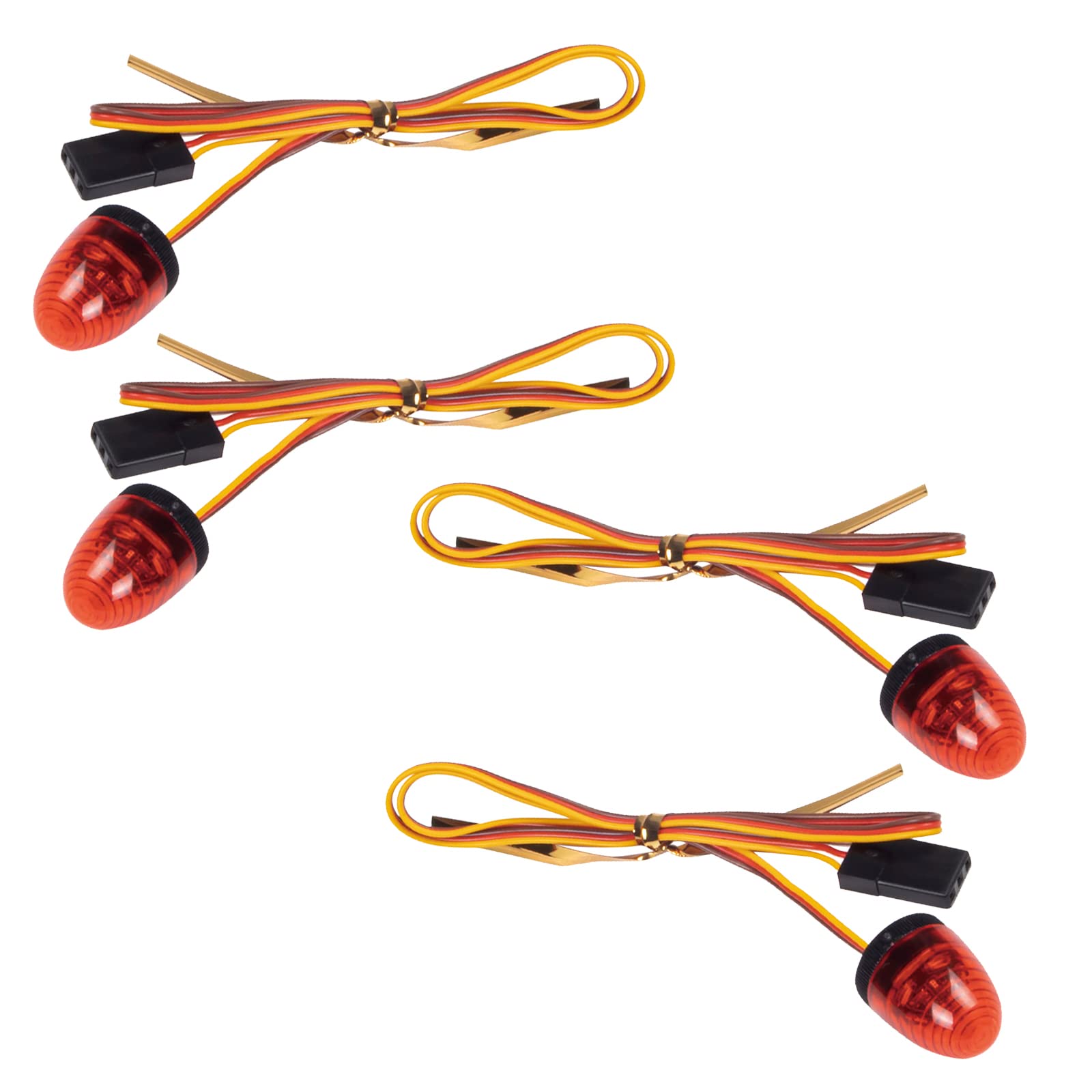 GTIWUNG Phare LED Pour Voiture RC 1:14 - 5 Modes Clignotants - Bleu - 4,8-6V