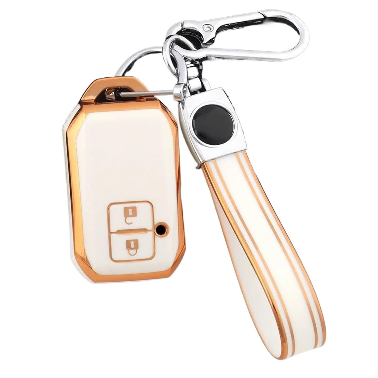 Funda llave Suzuki Swift oro blanco con acabado elegante y suave 4