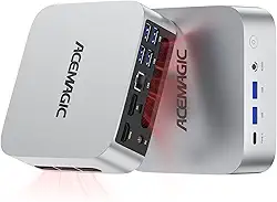 ACEMAGIC Mini PC M1, Intel Core i9-11900H 32GB DDR4 1TB SSD, Mini Computadores (4.9GHz, 8C/16T) PCIe3.0 Tipo-C/LAN 2.5G/HDMI/DP, 4K Triple Display 11 Pro Mini Desktop PC BT5.2/WiFi6/BT/para Casa