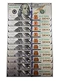 10 PCS Silver Foil Hundred Dollar Bill Bookmarks – Motivational Novelty Currency – Symbol of Wealth, Success & Prosperity – Collectible Gift Pack for Entrepreneurs & Dreamers