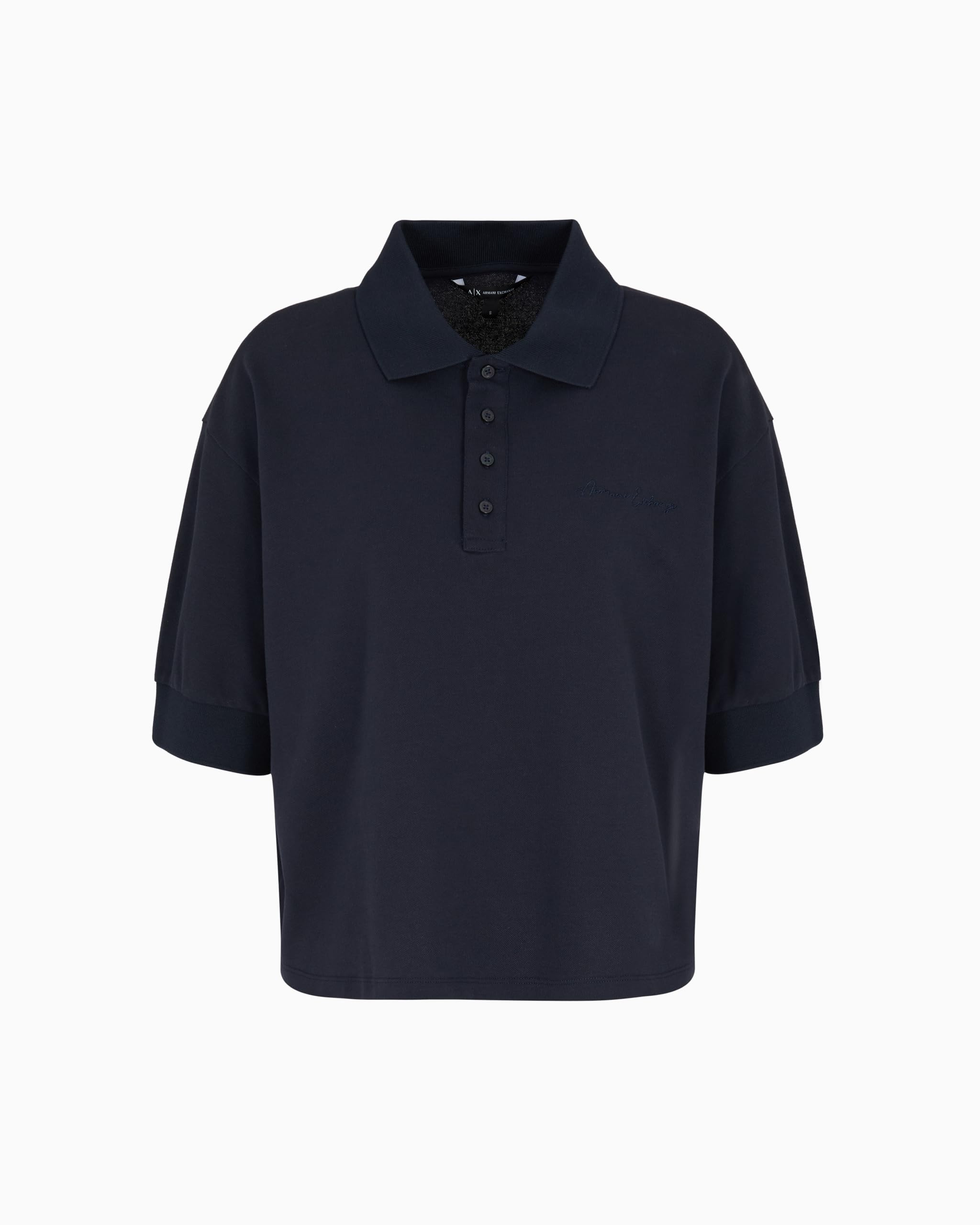 Armani Exchange Mujer Azul Marino A|X - Polo Con Logotipo Para Talla Xs