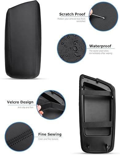 Miniatura 4 de INTGET Funda para reposabrazos de consola central de automóvil para Kia Optima, accesorios 2011 2012 2013 2014 2015 de cuero para consola central de