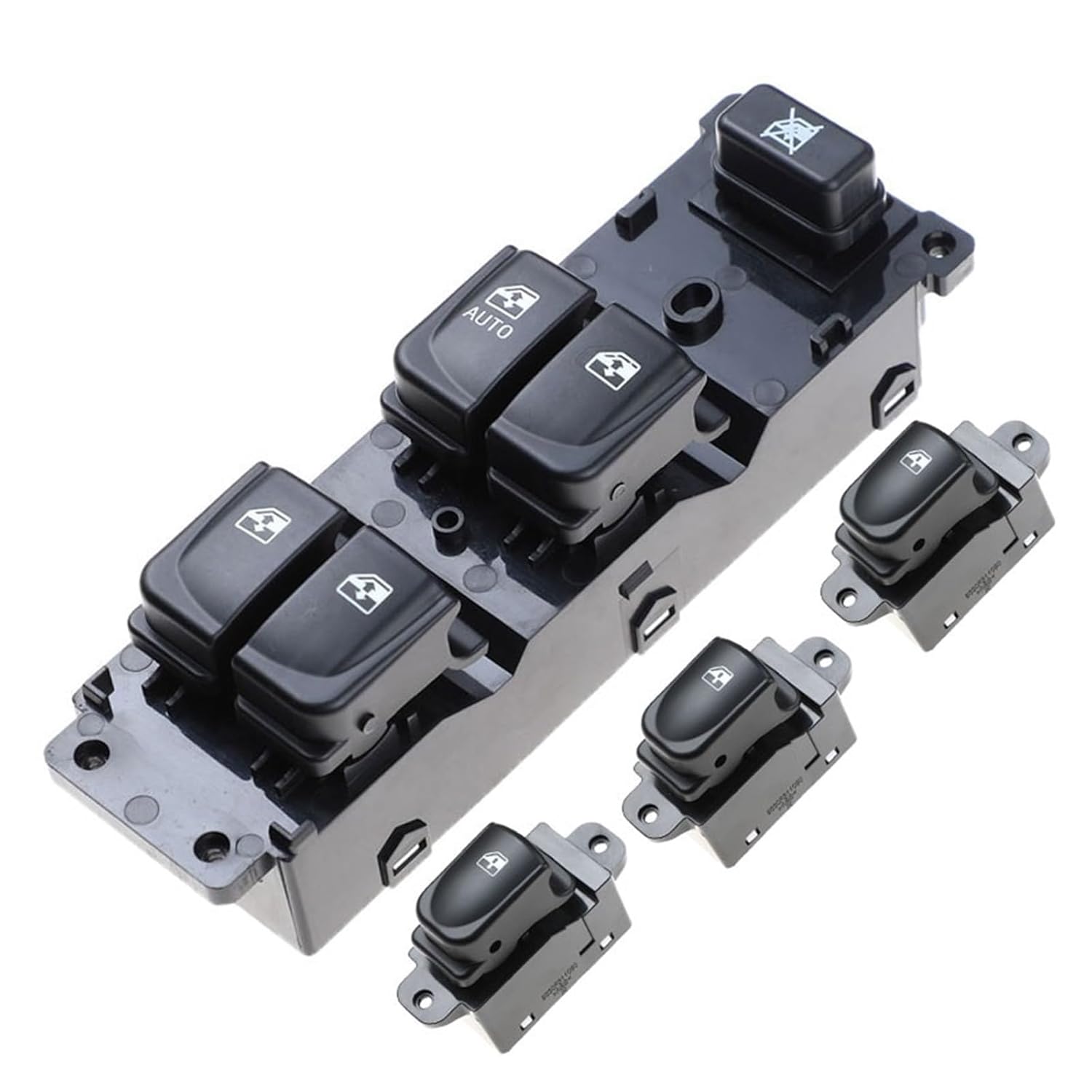 Power Window Switch Compatible with Hyundai i20 Window Control Switch 93570-1J102 935701J102 93580-1J002 935801J002(Blue)