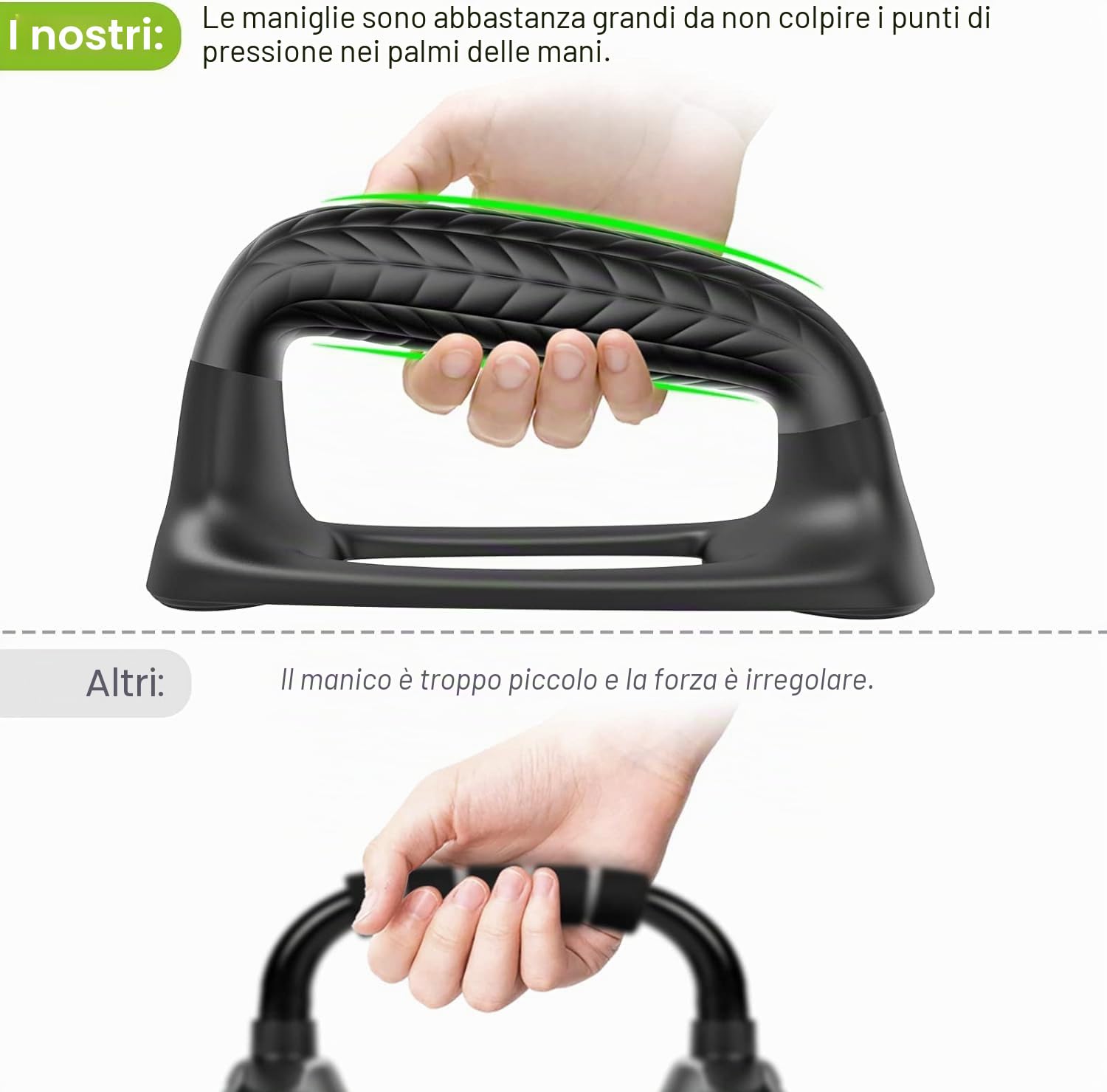 SELEWARE Barre per Flessioni, Antiscivolo Parallele, con Impugnatura in Gomma Morbida, per Calisthenics Fitness Allenamenti a Pavimento, Struttura Robusta, Supporto 226,8 kg
