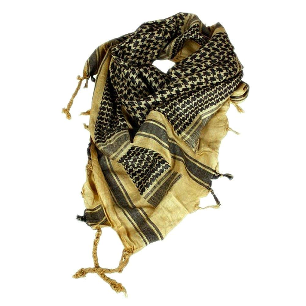 Army Shemagh Military Scarf Tactical Patrol Shermag Combat Keffiyeh Khaki Black