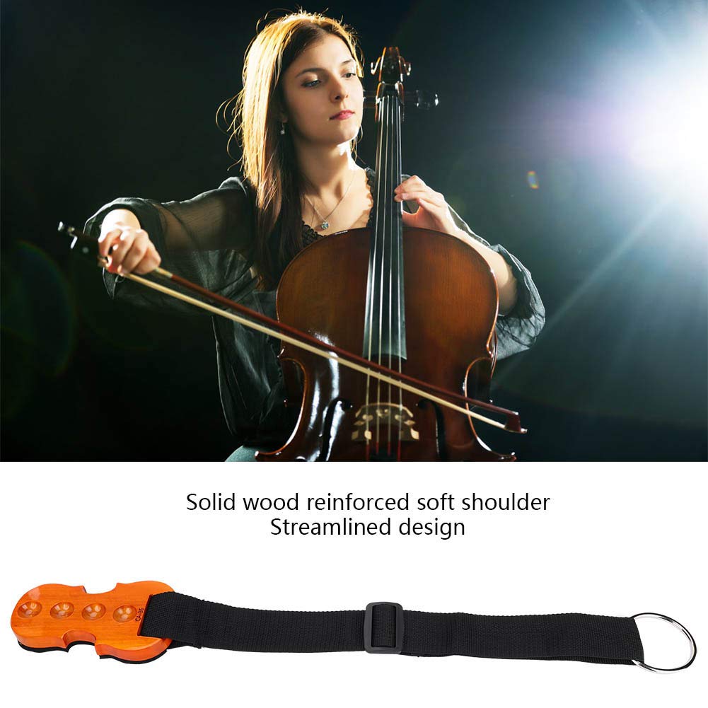 Tope Para Violonchelo Eujgoov Placa Antideslizante Para Violonchelo De Madera Soporte Para Pasador Dispositivo Antideslizante Con Correa Y Junta Tórica