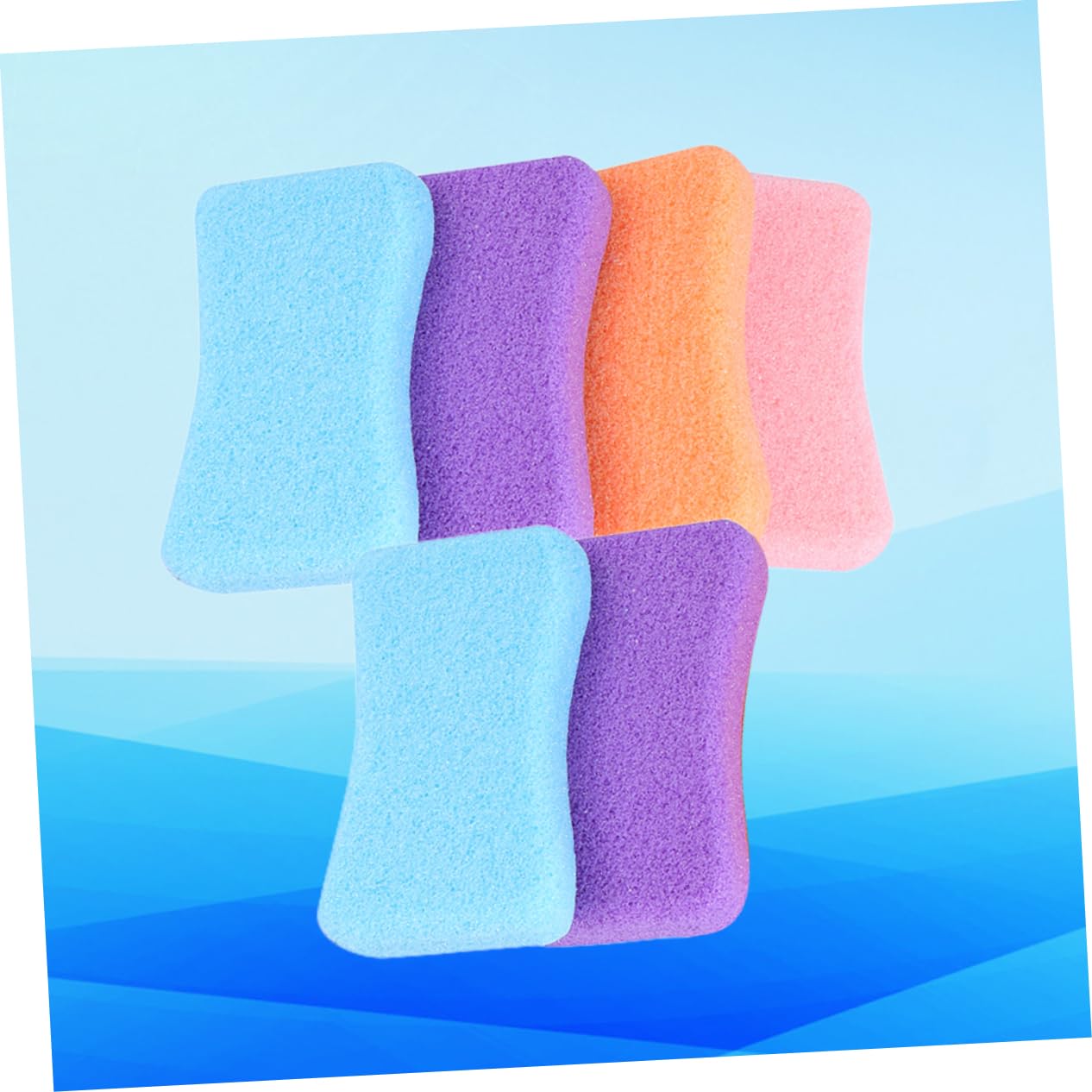 Healeved Foot Pumice Stone Set 6 Pieces Exfoliating Tool for Dead Skin Removal Grinding Stone Random Color