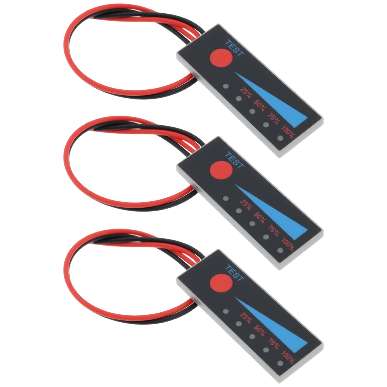 Create idea 3Pcs 2S Li-Ion 5LED Battery Meter Monitor Level Indicator Module Suitable for Lithium Lead Acid Battery 7.4-8.4V