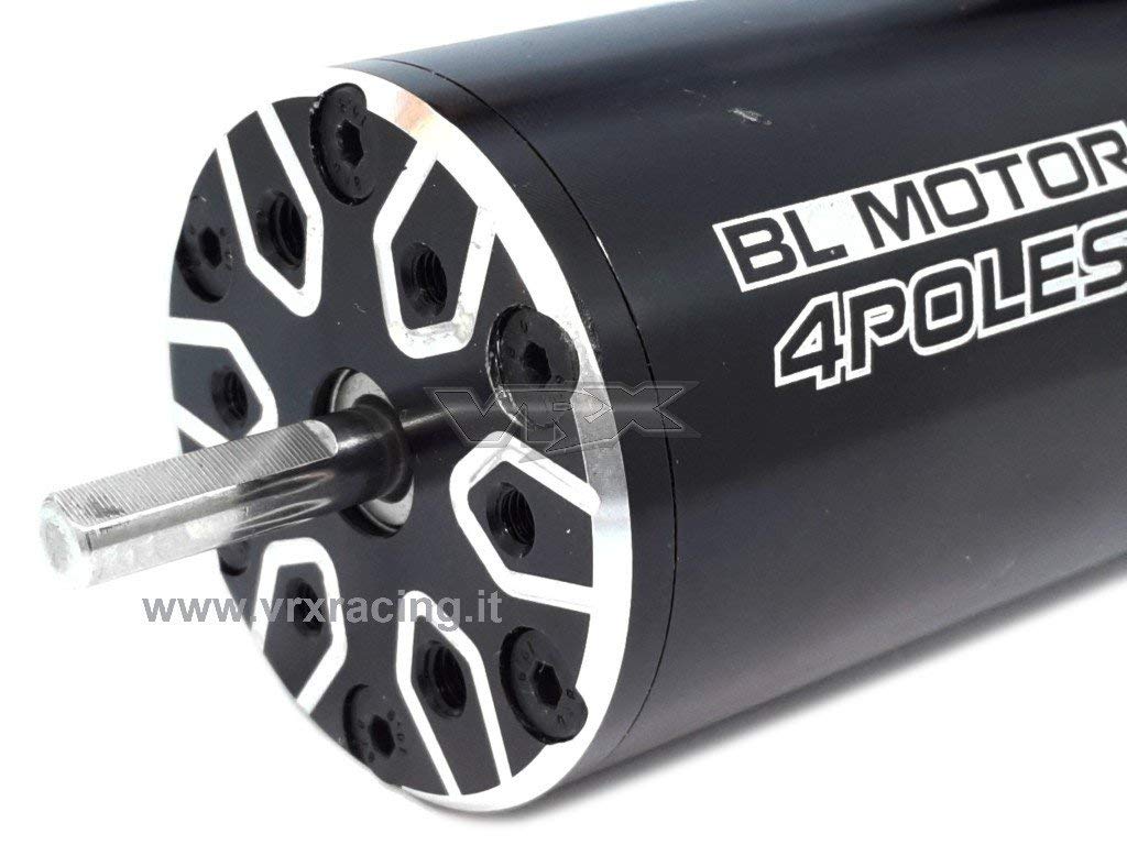 VRX Moteur Classic Rocket 1/8 4076 6D 1550KV Brushless sans Balais sans Capteur (Arbre Moteur 5mm) Caisse Lisse