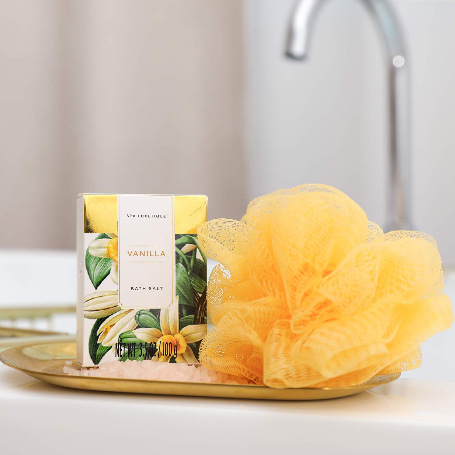 SPA LUXETIQUE Geburtstagsgeschenk für Frauen, Bade Geschenkset, 8tlg Vanilleduft Beauty Spa Set Damen mit Deko Badewanne,Wellness Set für Frauen,Weihnachtsgeschenke,Muttertagsgeschenk,Valentinstag