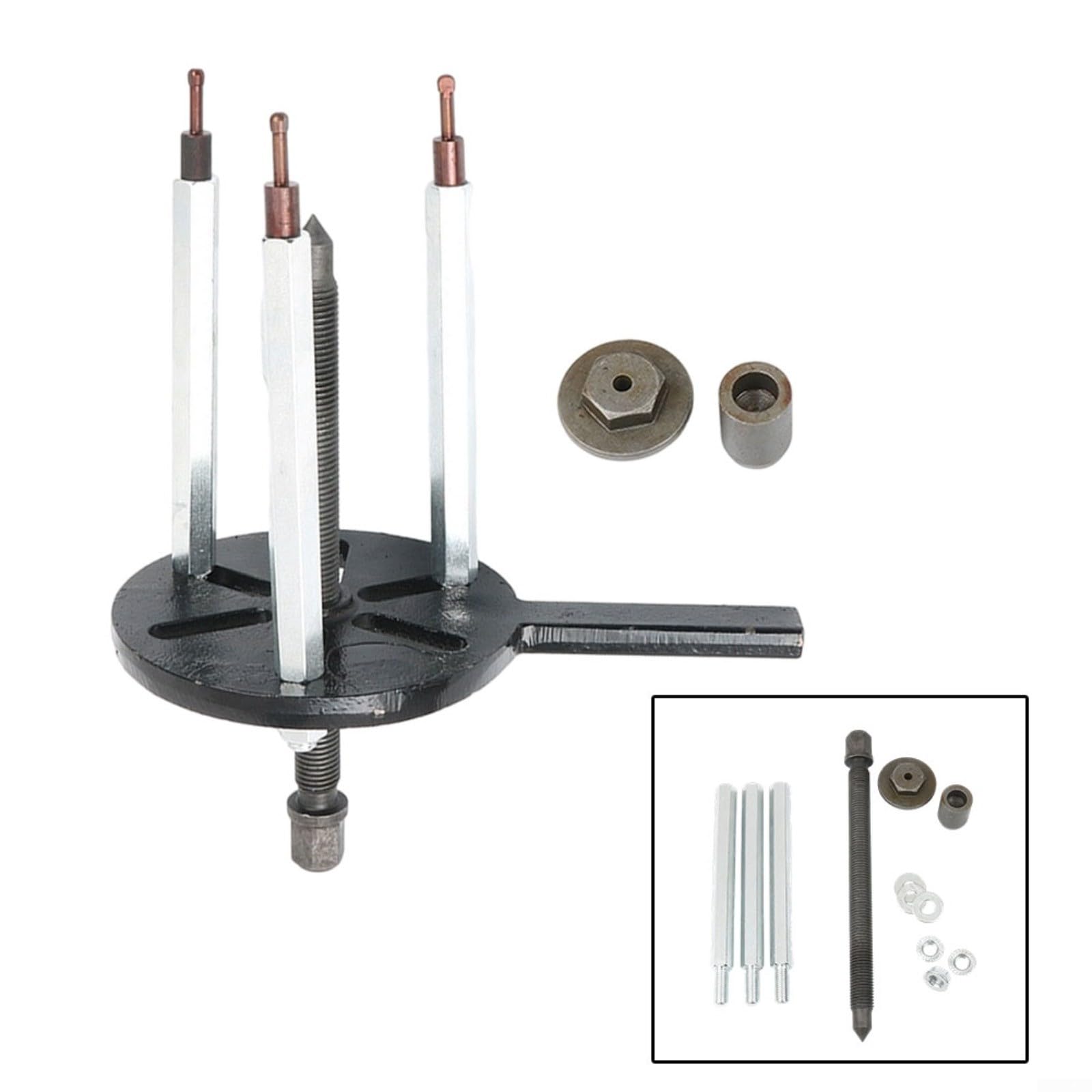 Kit di estrattori per cuscinetti con mandrino a cambio rapido, estrattore a 3 ganasce in acciaio forgiato, per dimensioni da 6005 a 6310, custodia portatile (estrattore)