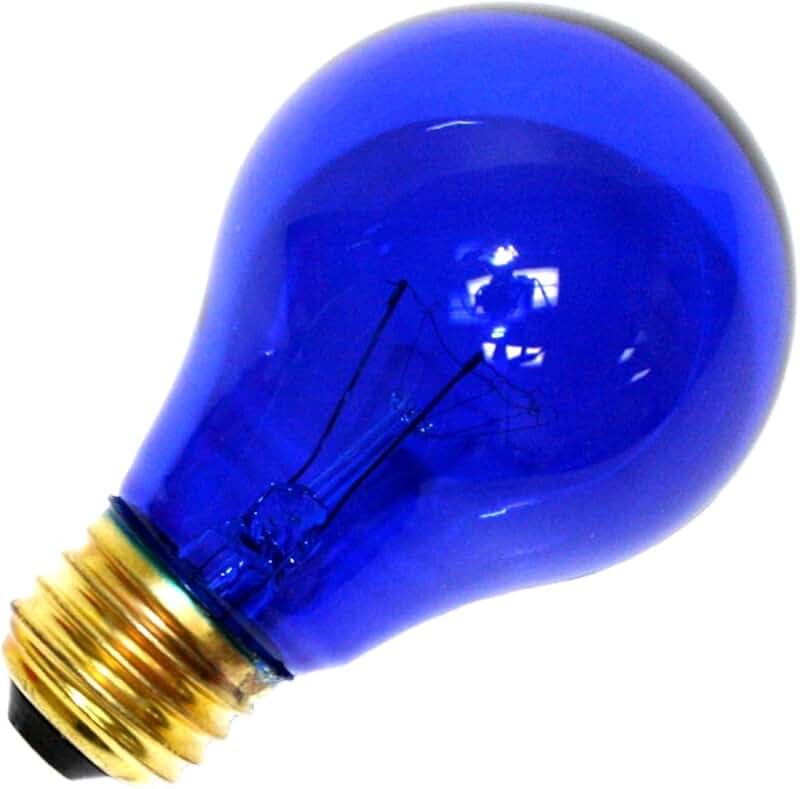 лампа накаливания синяя 60вт e27 лечебная. святой с лампой. лампа синего цвета. технологии лампочка. голубая лампочка.