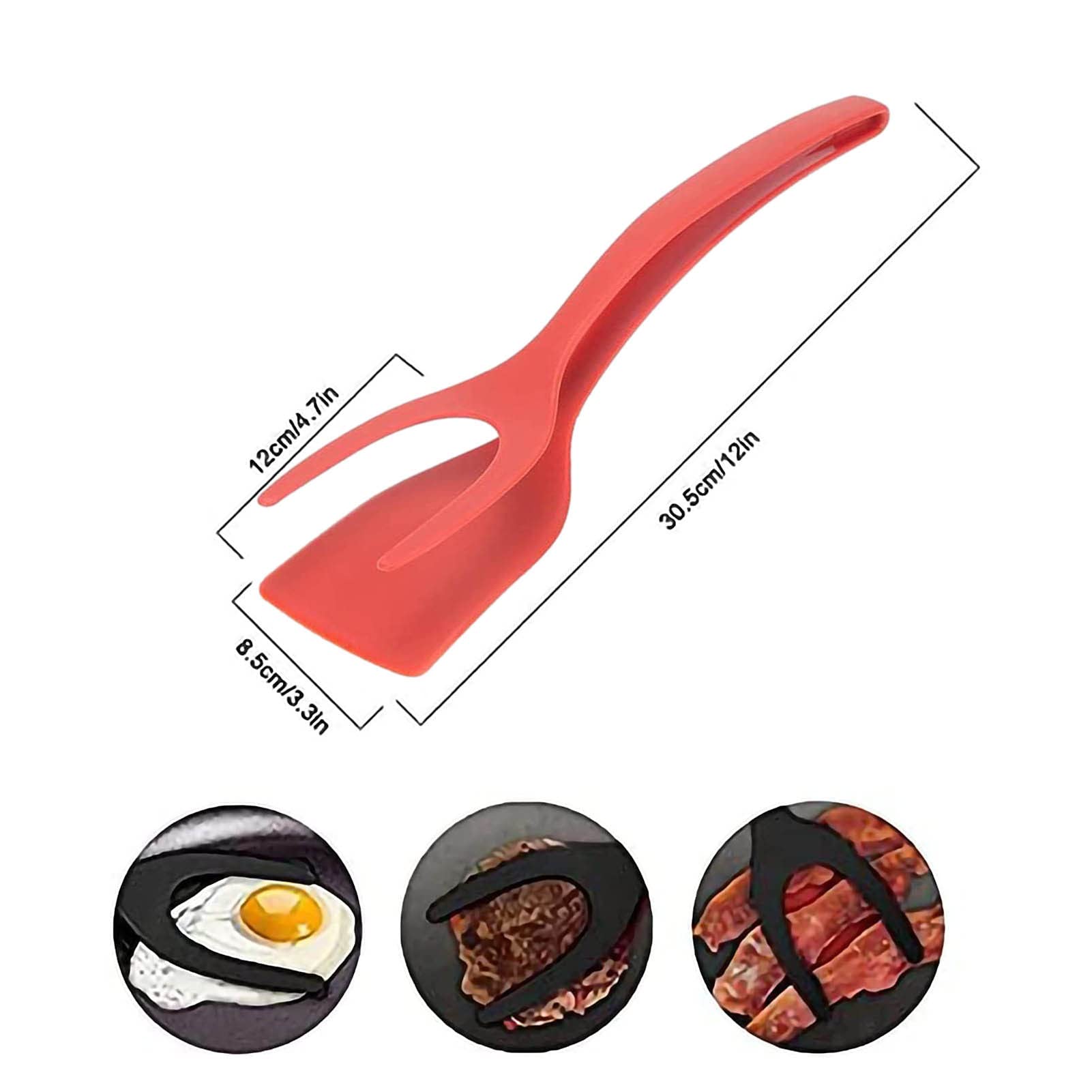 endusor Spatole Cucina in Silicone per Padella Pancake - Set da 4 inclusa paletta speciale per pancakes uova crepes frittate omelette tigelle | resistente fino a 320°C + lavabile in lavastoviglie