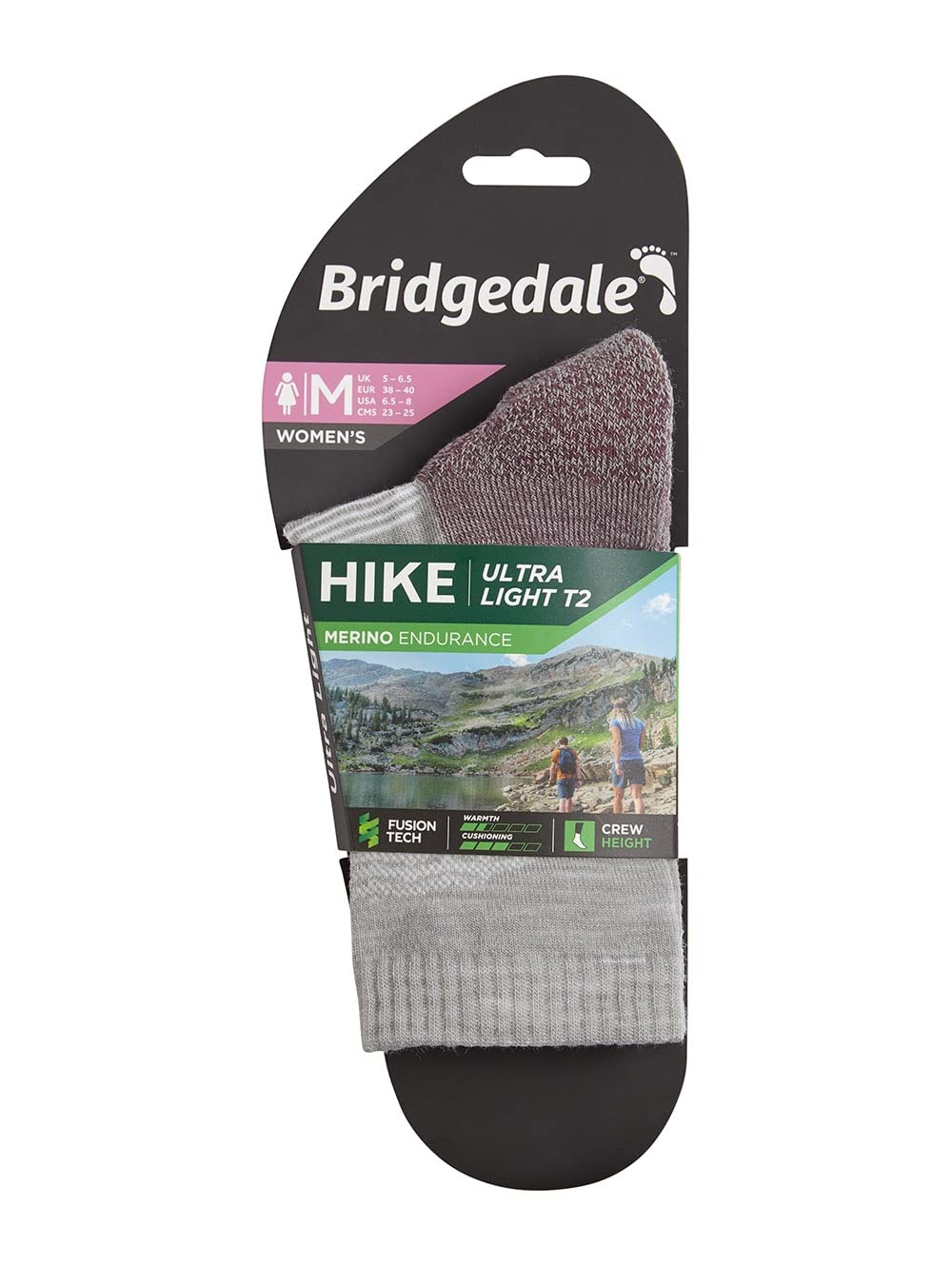 Bridgedale Skarpetki Kobiety Hike Ultra Light Merino Endurance Original