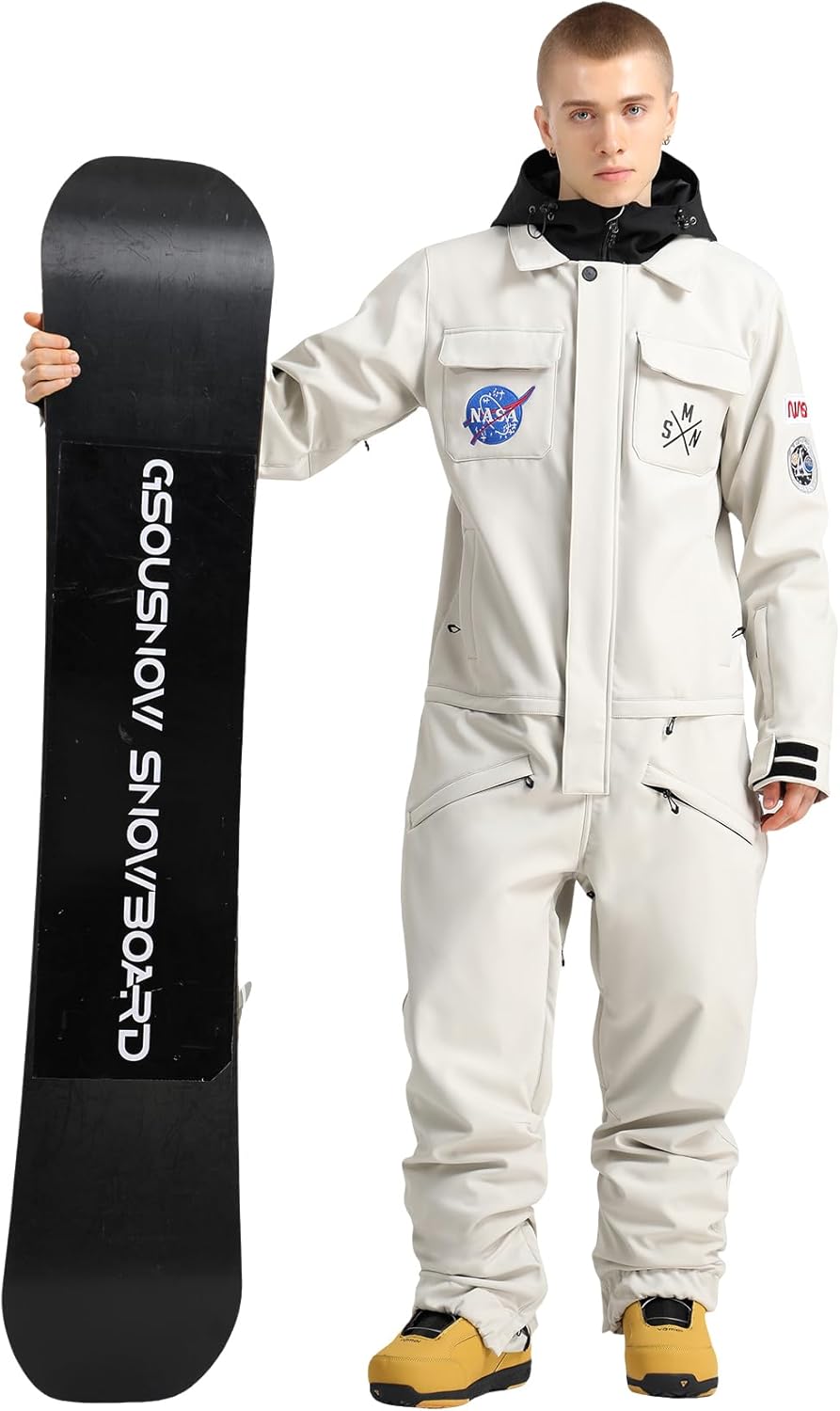 GSOU SNOW Ski Suits Women Men One Piece Snow Suits Waterproof Windproof Men Snowsuit Insulated Ski Jumpsuit for Snow Sports - Image 4