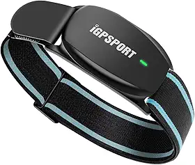 iGPSPORT HR70 Monitor de Frequência Cardíaca com Braçadeira, 65H de Vida útil da Bateria Bluetooth 5.0 e Formiga para Esportes Corrida Ciclismo