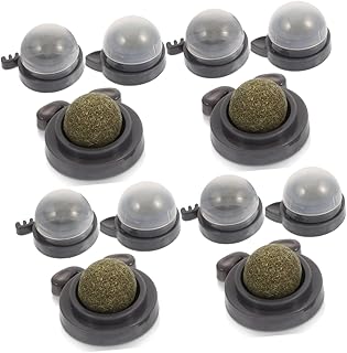 POPETPOP 12 Peças De Brinquedo De Bola De Catnip Para Gatos De Interior Brinquedos De Catnip Para Gatos De Interior Brinquedos De Catnip Para Gatos Lambendo Bolas Comestíveis Para Gatos