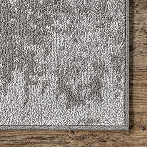 nuLOOM Tapete Abstracto 274x366 cm Gris Claro miniatura 5