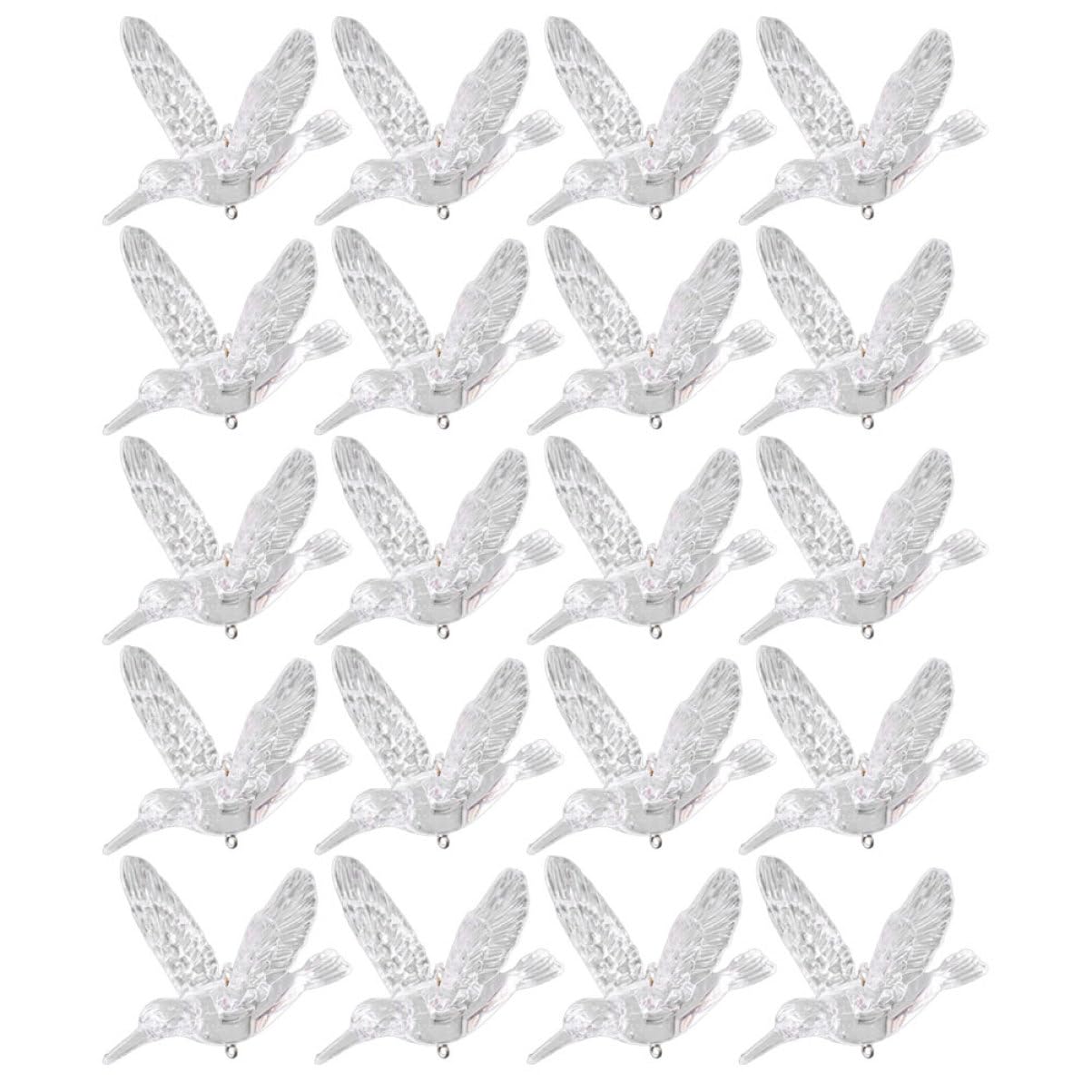 20 Stück Transparente Vogelanhänger Deko Für Decke Hochzeit Zuhause Schmuck Acryl Ornament Für Fenster Tür Vorhang Garten Fensterdeko