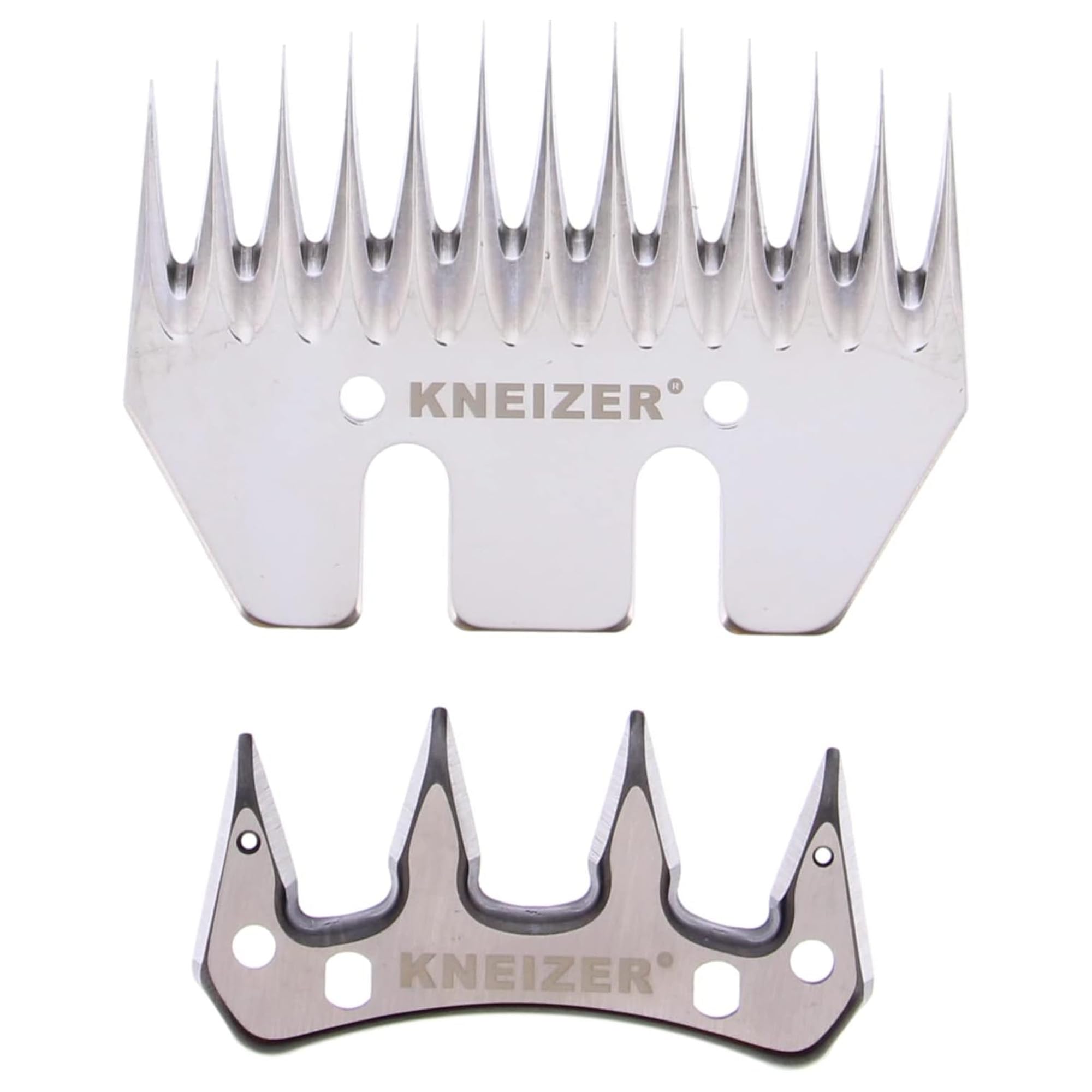 Schafscherenklingen - Ersatzklingenset für Schafschermaschine - Schafschermaschine Schermesser - Hochwertiges Stahlscheren-Set - Ober- und Untermesser - Geeignet für alle Schafrassen