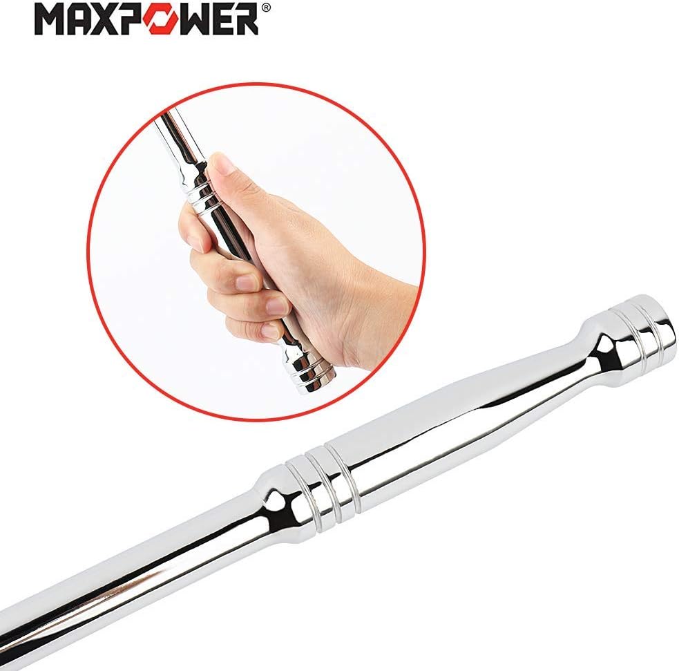 Hand holding MAXPOWER Breaker Bar handle for comfortable grip