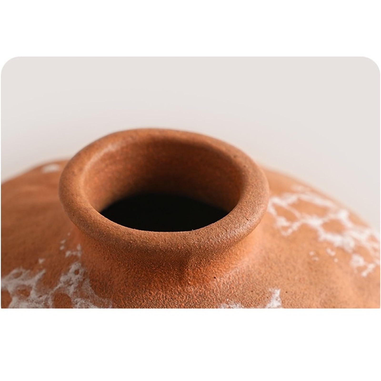 Wazon na kwiaty Wazony ceramiczne z terakoty 30 cm rustykalny wazon teksturowany na suszone kwiaty Dom wiejski Wystrój domu