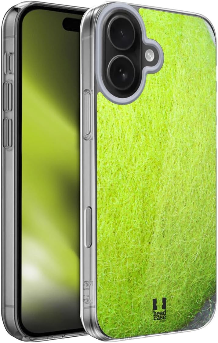 Head Case Designs Tennis Ball Collection Gel Case [Military Grade Protection] Compatible with Apple iPhone 17