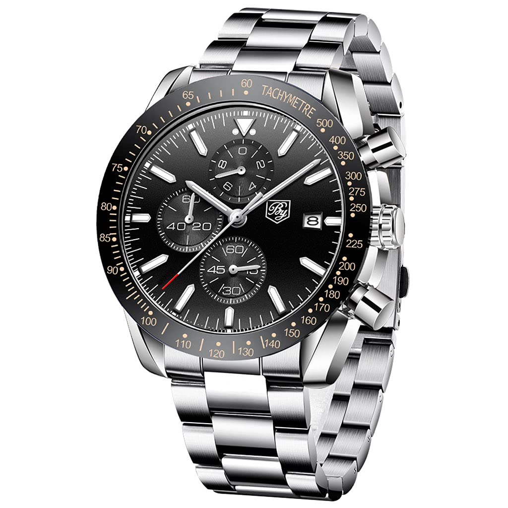 CHENXI 973 Orologio al quarzo Multifunzione Business Fasi lunari Data Orologio da polso in pelle con quadrante analogico Roma impermeabile per uomo