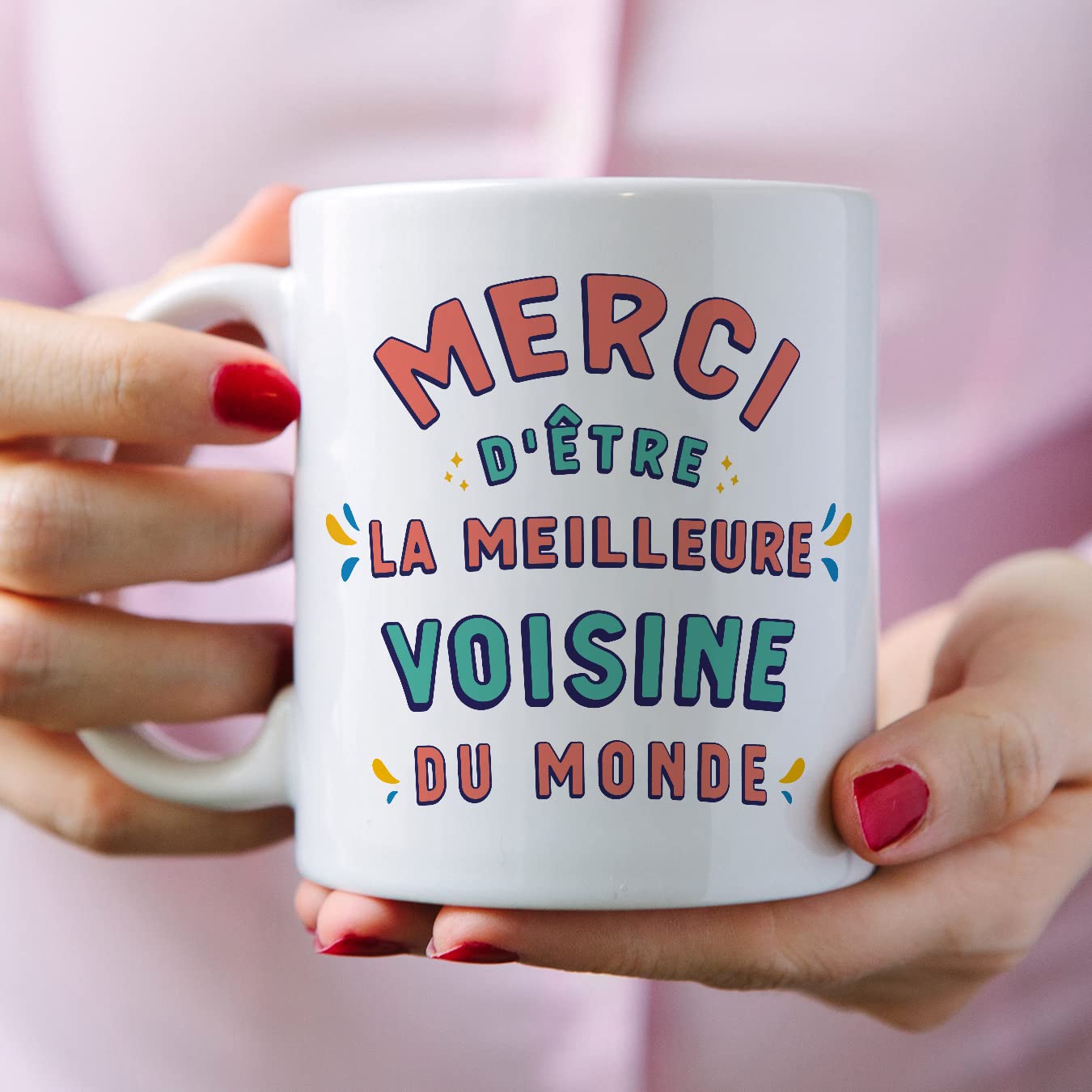 Mugffins Coussins/Oreillers Avec Rembourrage Pour Voisin - 40x40 Cm - En Espagnol - Cadeau Original Pour Voisin - Gracias Por Ser El Mejor