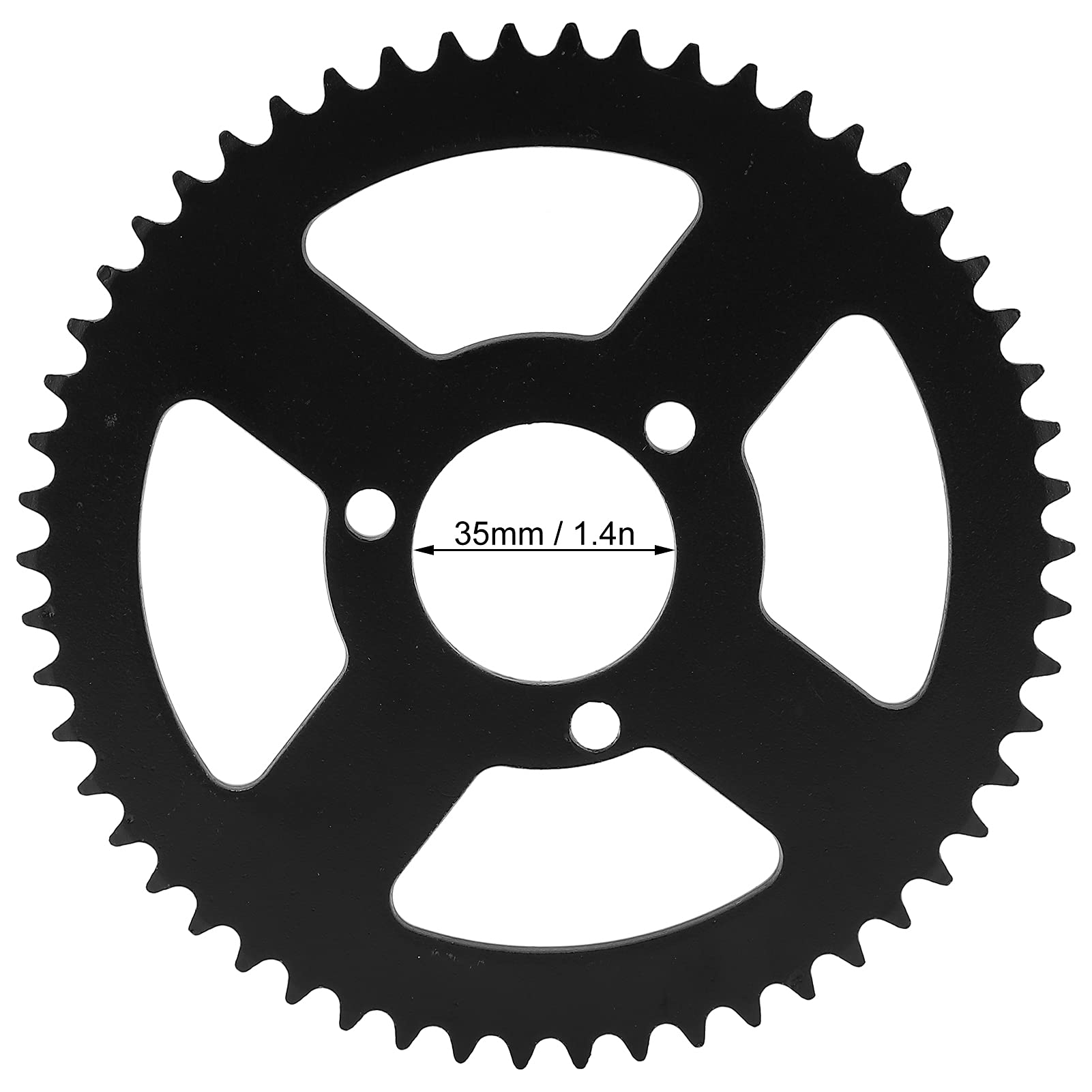 Zunate Pignone Catena Posteriore, T8F 54T 35mm dentata di Ricambio per pignone Posteriore in Acciaio per Moto ATV Go-Kart
