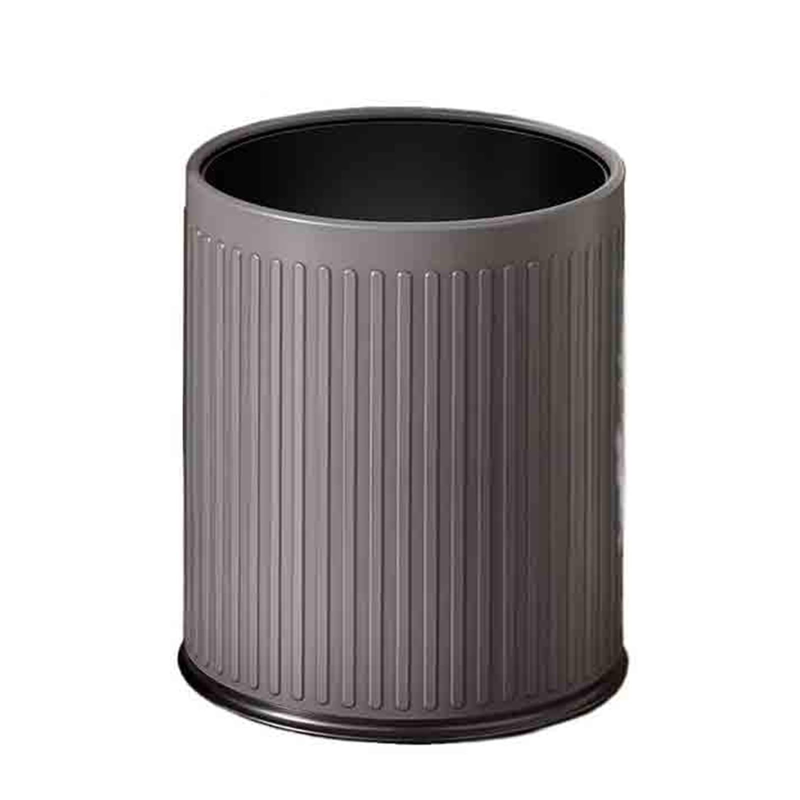 Waste Bins Garbage Bin Household Living Room Kitchen Bathroom Toilet Bedroom Large Capacity(Silver,Medium)