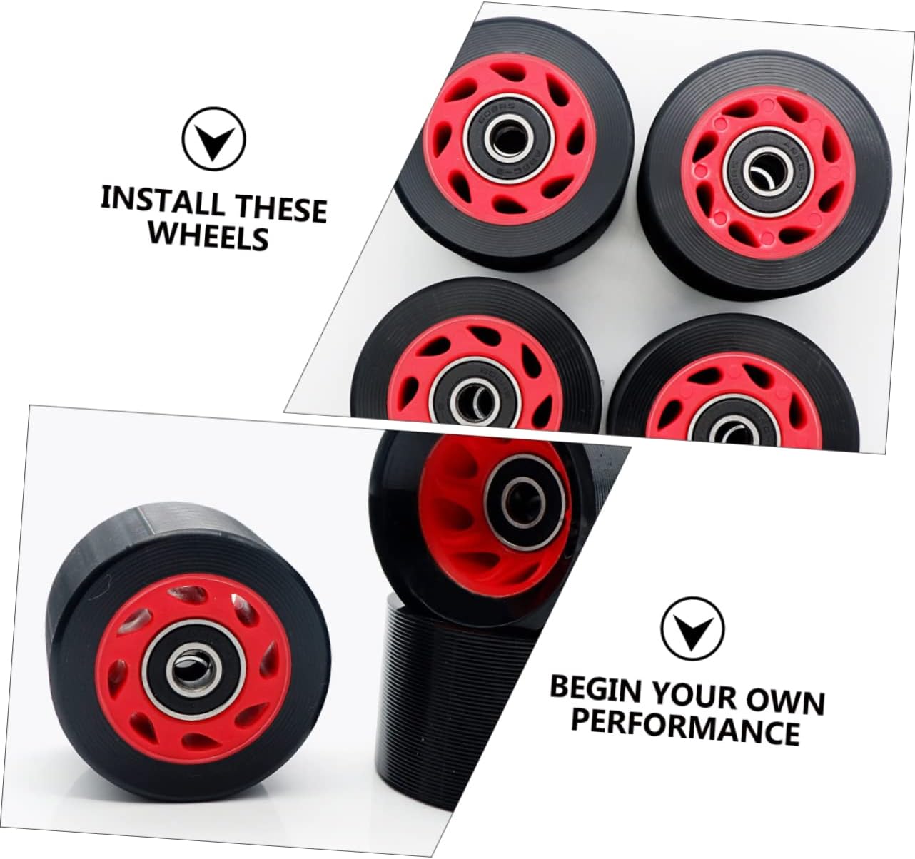 Speed Skating Wheel Replacement Outdoor Skate Wheels Pu Material Double-row