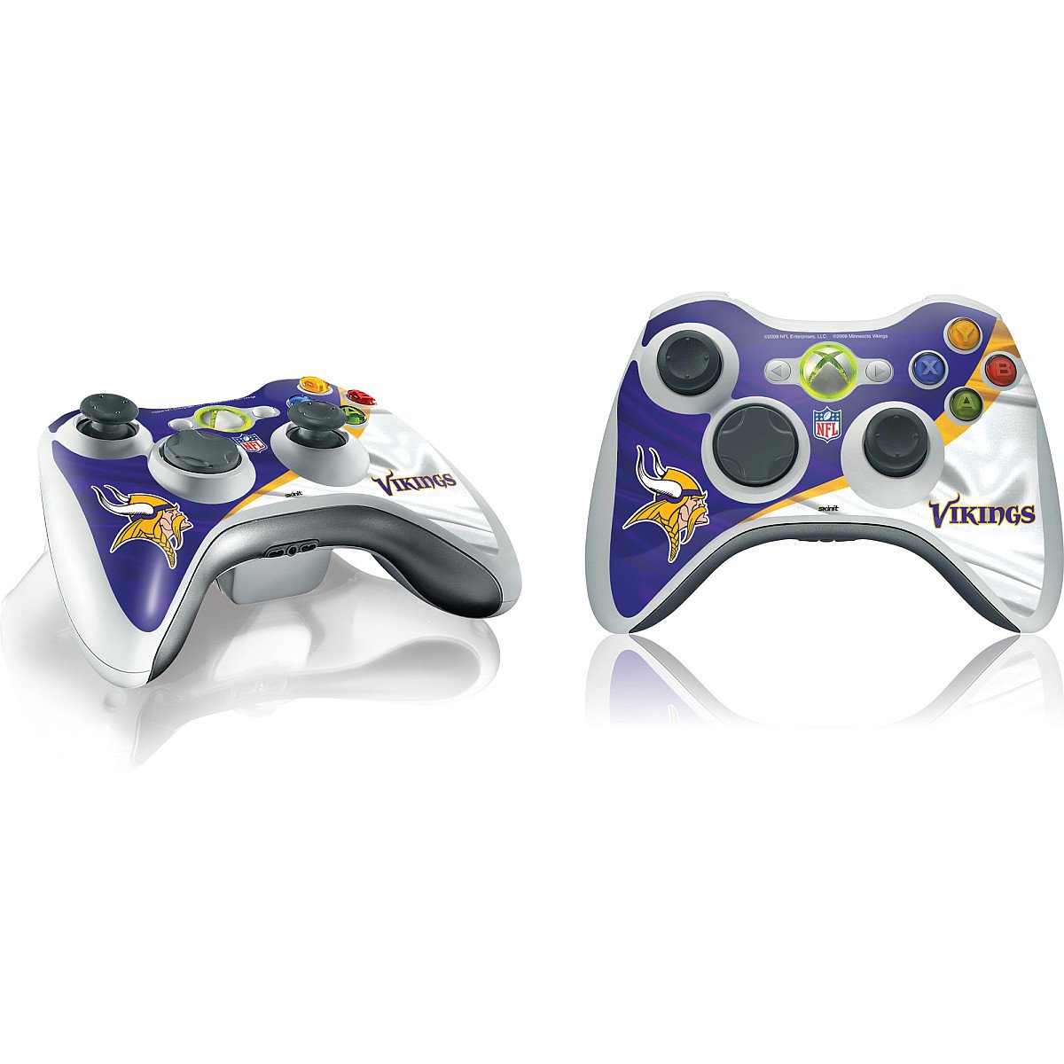 Skinit Decal Gaming Skin Compatible with Xbox 360 Wireless Controller - Officially Licensed NFL Minnesota Vikings Design