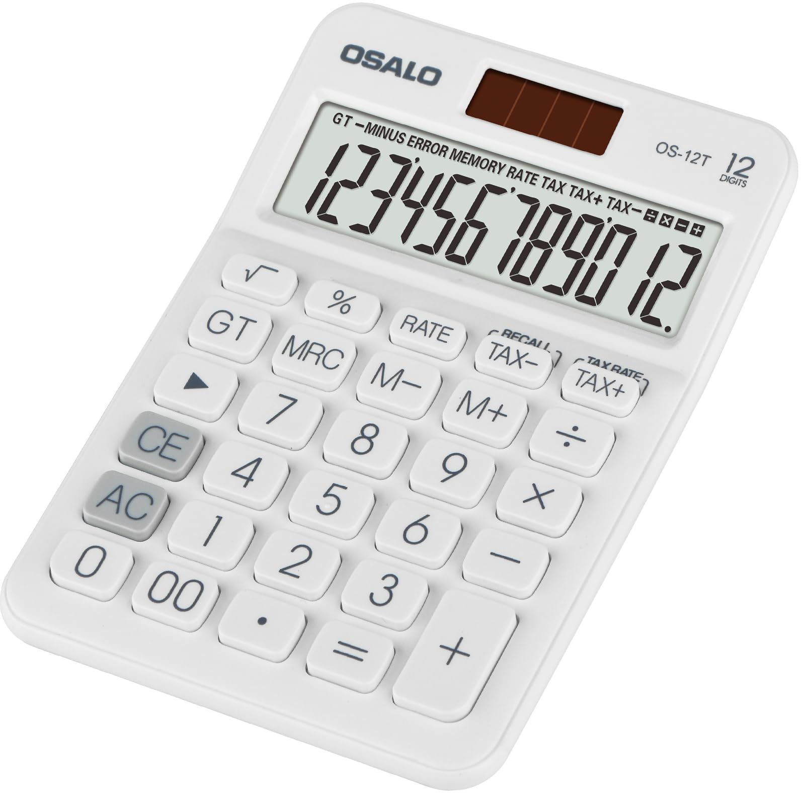 Amazon.co.jp: 卓上電卓 大型LCDディスプレイ 12桁 数字ビッグボタン