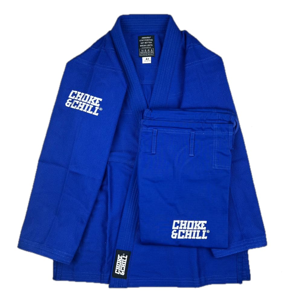 Choke&Chill BJJ Jiu Jitsu Einsteiger Anzug Gi - Blau