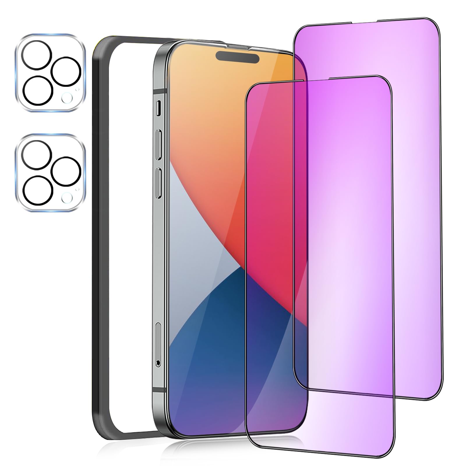 Amazon | 【2+2枚セット】 iPhone 14 pro max ガラスフィルム