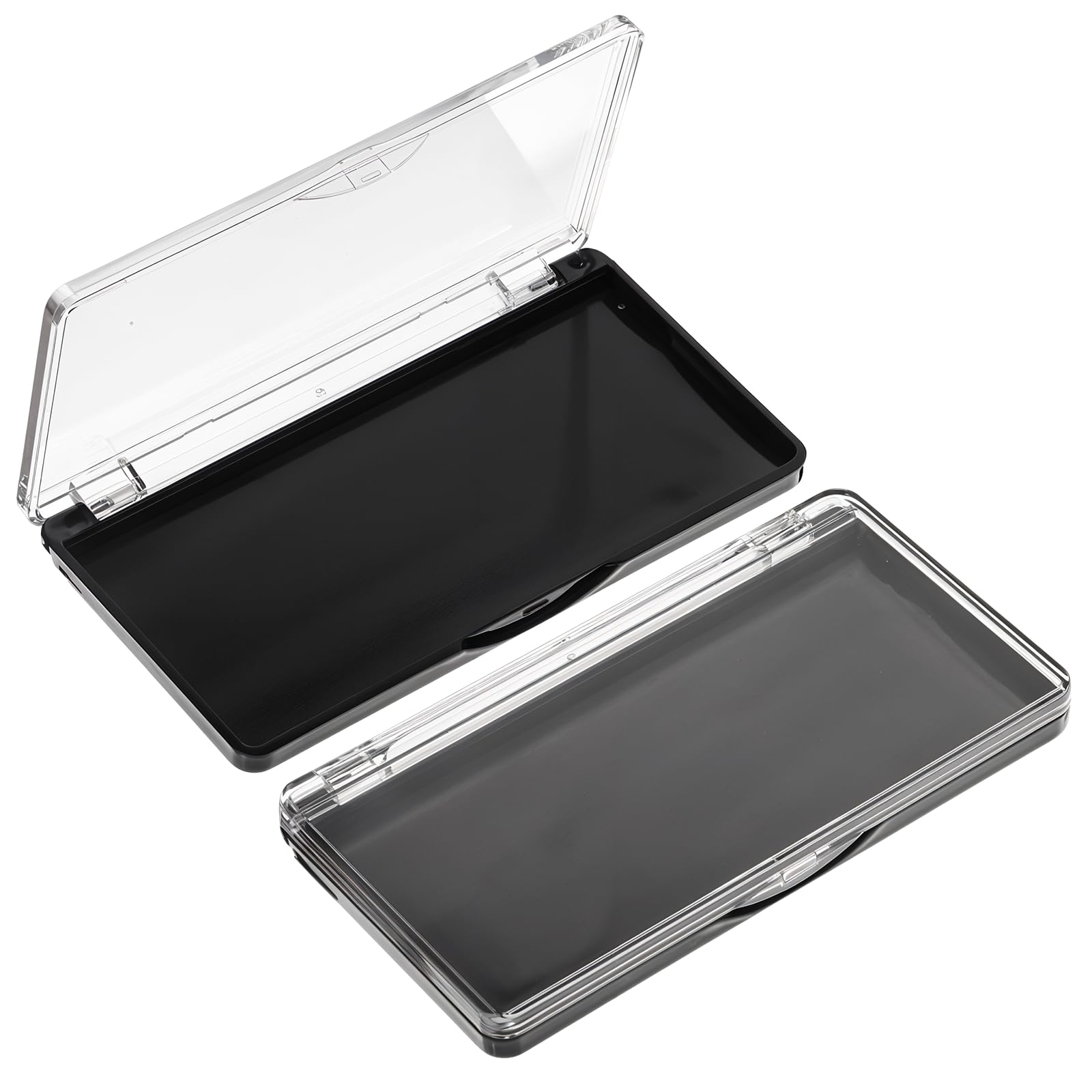 2 palette magnetiche vuote per trucco, ombretti, fard, cipria, rettangolari, per cosmetici, cosmetici, rossetto, fard, cipria (11,9 x 6,3 cm)
