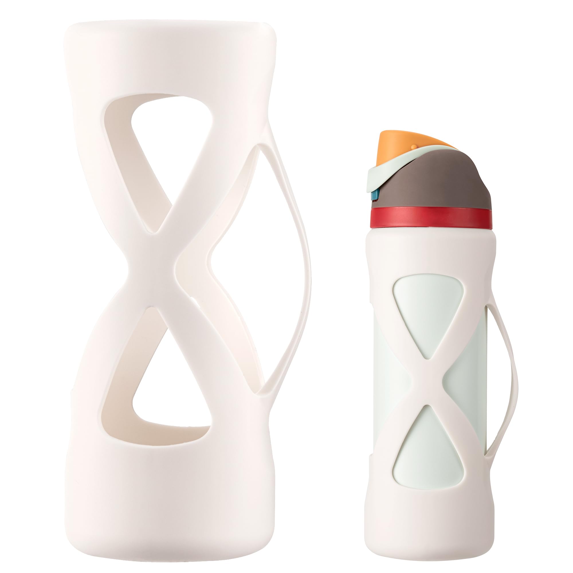 Silicone Boot with Handle Compatible with Owala Freesip 24 oz, Full Protective Anti Scratch & Reduce Dent Sleeve Cover